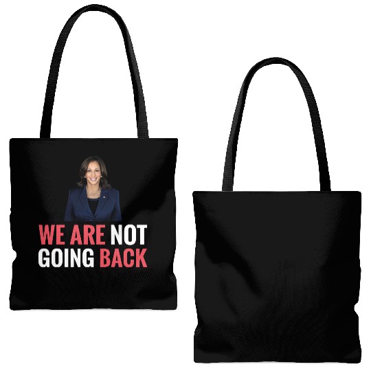 WE ARE NOT GOING BACK Kamala-Harris Tote Bags (AOP)