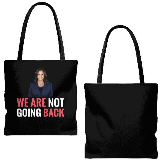 WE ARE NOT GOING BACK Kamala-Harris Tote Bags (AOP)