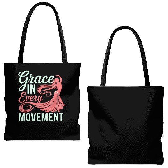 Tribal Fusion Rhythmic Dance Art For Belly Dance Tote Bags (AOP)