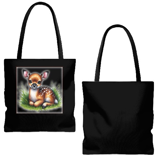 Cute baby animals Tote Bags (AOP)