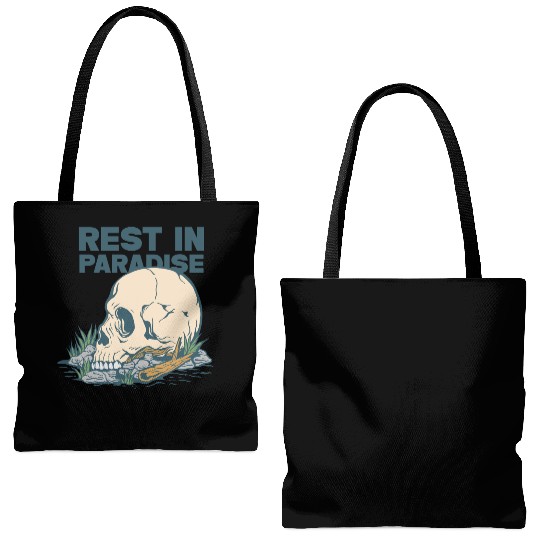 Rest in Paradise Tote Bags (AOP)