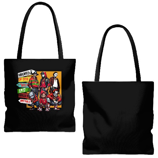 Halloween Kartel Tote Bags (AOP)