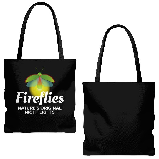 Fireflies Firefly Lightning Bug Insect Collector Tote Bags (AOP)