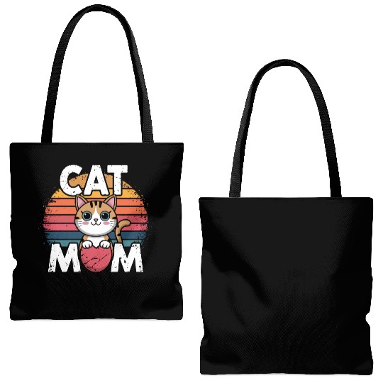Cat Mom Tote Bags (AOP)