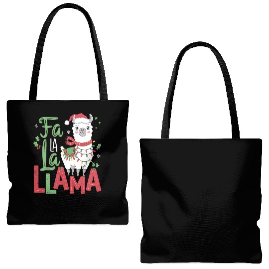 FA LA LA LLAMA Tote Bags (AOP)