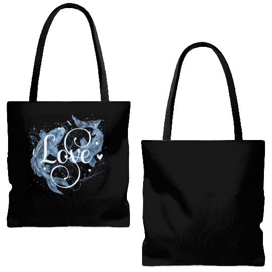 Pisces Vibes Tote Bags (AOP)