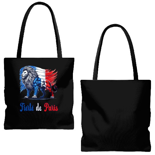 The pride of Paris flag design Tote Bags (AOP)