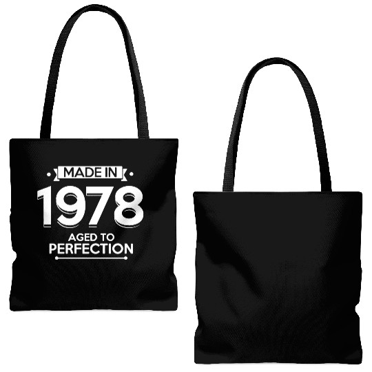 1978 age of Perfection Tote Bags (AOP)