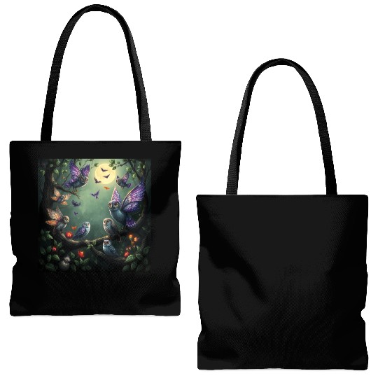 Enchanted Forest Creatures Halloween Ideas Tote Bags (AOP)