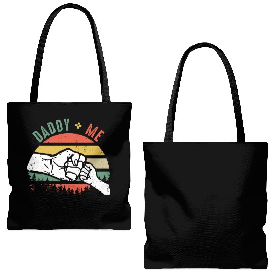 Love Daddy and Me Tote Bags (AOP)