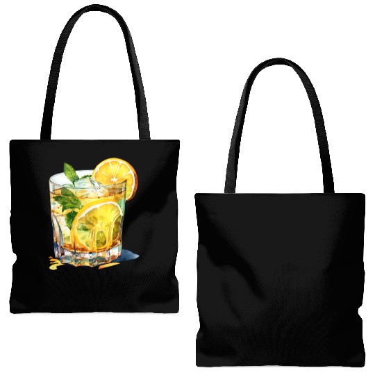 Lemonade Cocktail Drink Tote Bags (AOP)