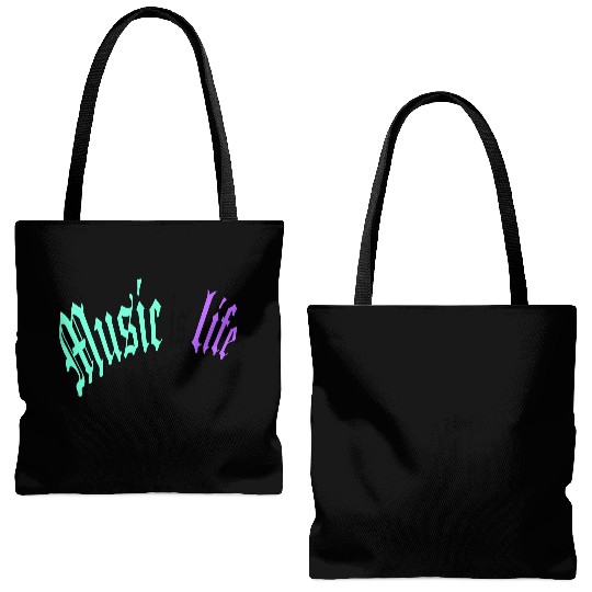 Music Is My Life Party Club Concert Sound Love Tote Bags (AOP)