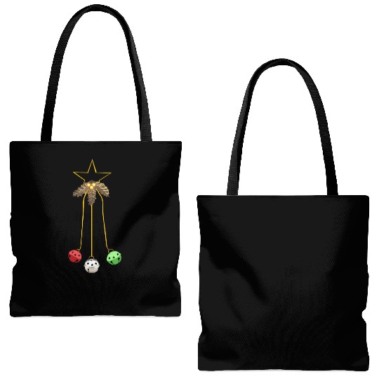 Jingle Bells Star Wreath Tote Bags (AOP)