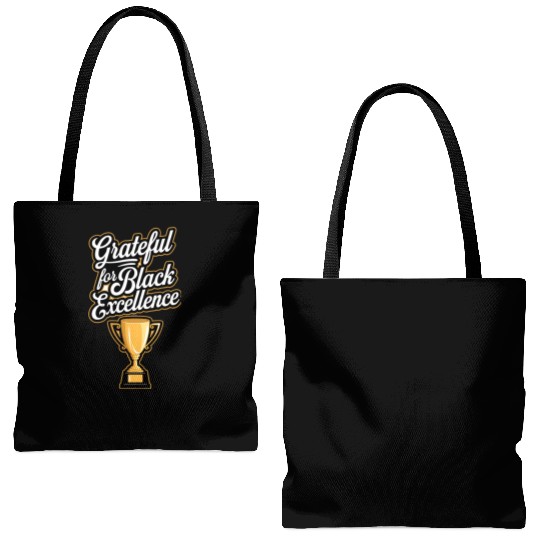 Grateful for Black Excellence Tote Bags (AOP)