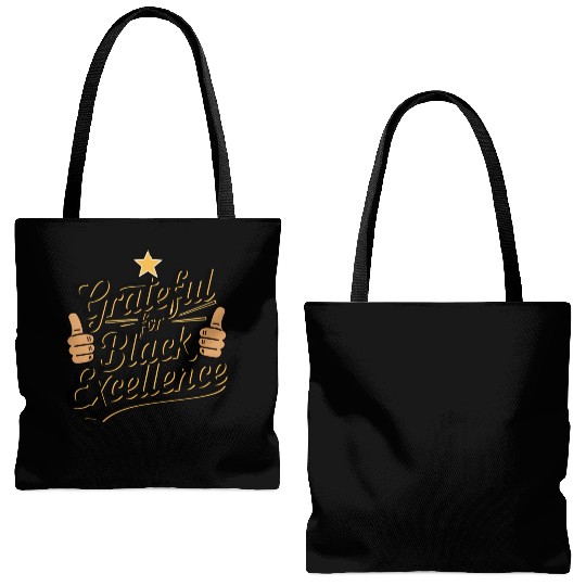 Grateful for Black Excellence Tote Bags (AOP)