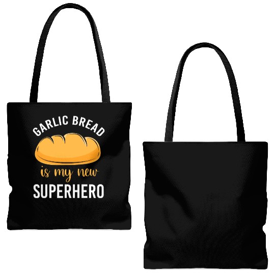 Bakery Baker Humor Food Lover Garlic Bread Tote Bags (AOP)