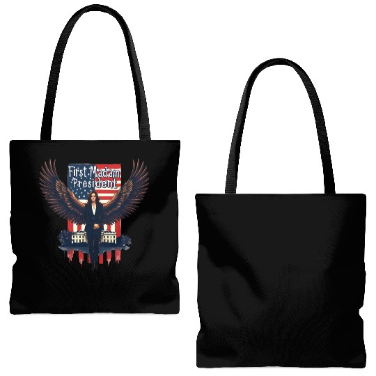 FIRST MADAM PRESIDENT, KAMALA HARRIS Tote Bags (AOP)