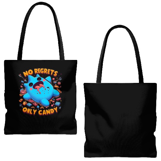Stitch Halloween No Regrets Only Candy Tote Bags (AOP)