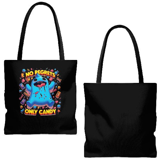 No Regrets Only Candy Tote Bags (AOP)