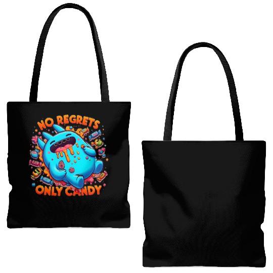 Disneyland Stitch Halloween No Regrets Only Candy Tote Bags (AOP)