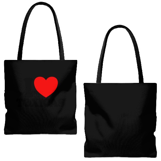 I Love Toxicas Red Heart Toxic Latinas Men'slove t Tote Bags (AOP)