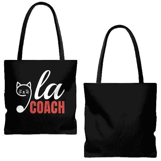 Comma La and The Coach Cat Ladies for Kamala 2024 Tote Bags (AOP)