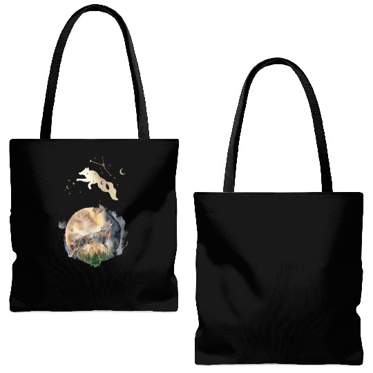 Wolf Moon Magic Tote Bags (AOP)