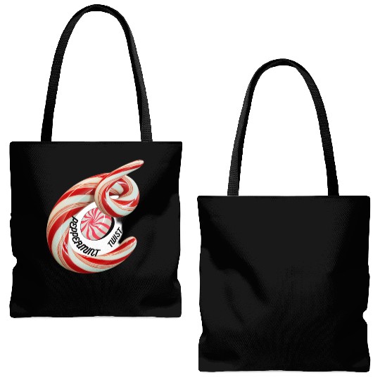 Peppermint Candy Tote Bags (AOP)