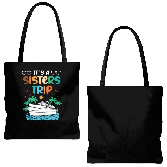 Mediterranean Cruising Vacation Its A Sisters Trip Tote Bags (AOP)