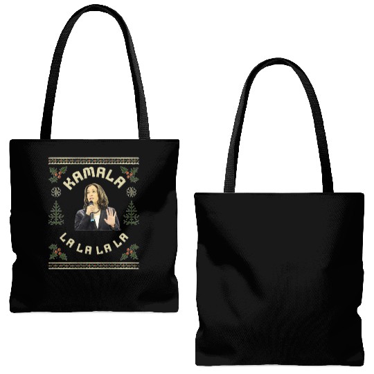Kamala Harris singing Christmas Carol Tote Bags (AOP)