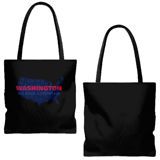 Washington We Have A Problem Tote Bags (AOP)
