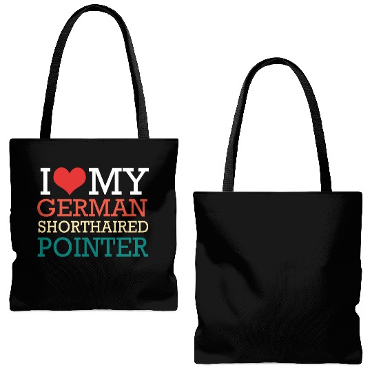 GSP Owner I Love My German Shorthaired Pointer Tote Bags (AOP)