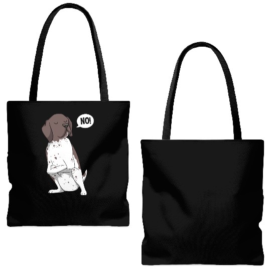 GSP Lovers Funny German Shorthaired Pointer Dog Tote Bags (AOP)