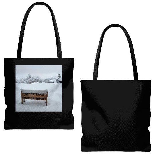 Let It Snow Tote Bags (AOP)