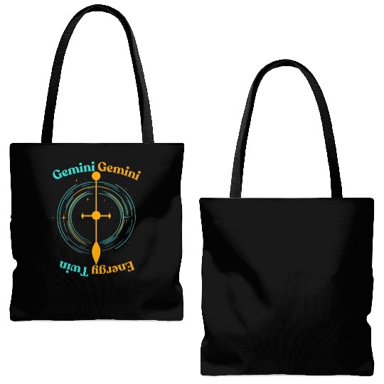 Gemini Twin Energy Tote Bags (AOP)