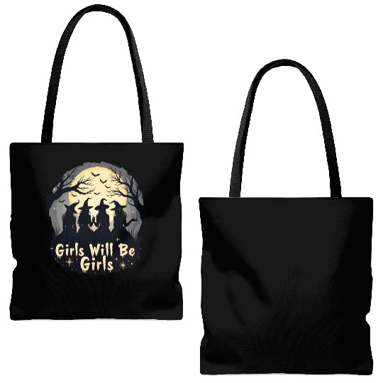 Girls Will Be Girls Tote Bags (AOP)