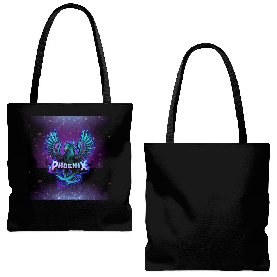 Phoenix Blue 1 Tote Bags (AOP)