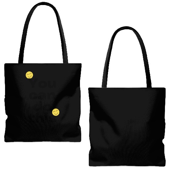 Pink Minimalist Positive Quote Instagram Story Tote Bags (AOP)