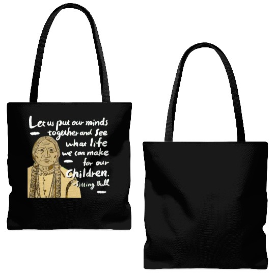 Indigenous People Logos Tote Bags (AOP)