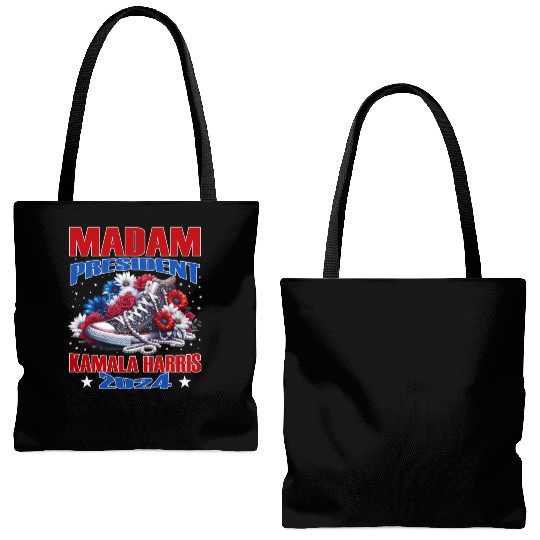 MADAM PRESIDENT KAMALA HARRIS ELECTIONS 2024 Tote Bags (AOP)