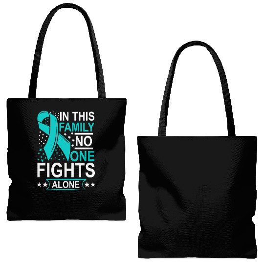 Wellness Collection - Family, No-one Fights Alone Tote Bags (AOP)