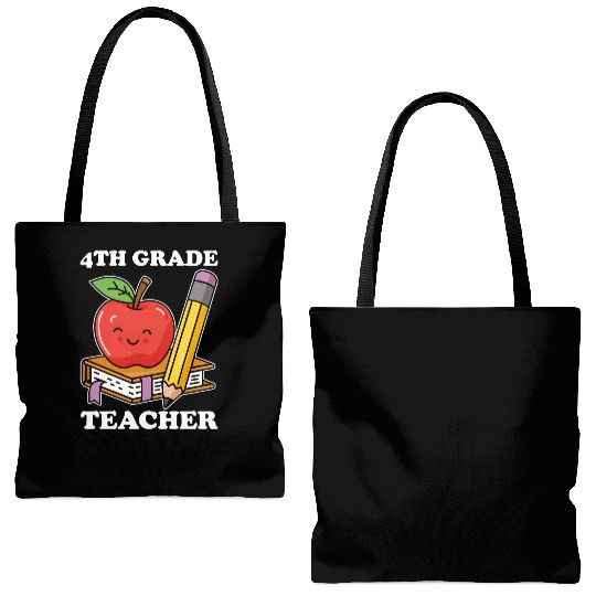 4th Grade Teacher Back to School Tote Bags (AOP)