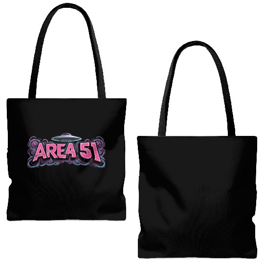 AREA 51UFO GRAFFITI Tote Bags (AOP)