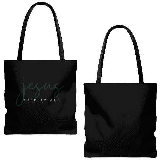 Jesus Paid it all Tote Bags (AOP)