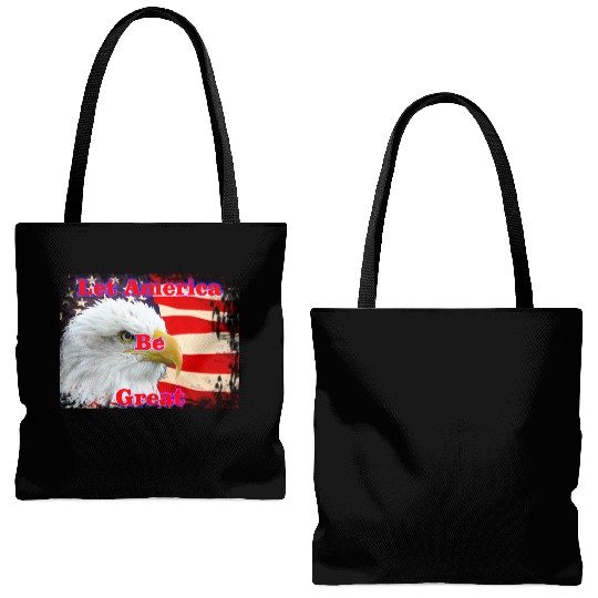 LET AMERICA BE GREAT Tote Bags (AOP)