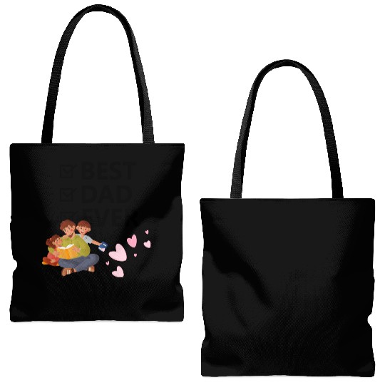 Best Dad Ever Tote Bags (AOP)