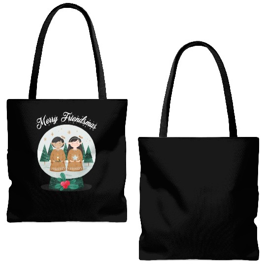 Friends Christmas Tote Bags (AOP)