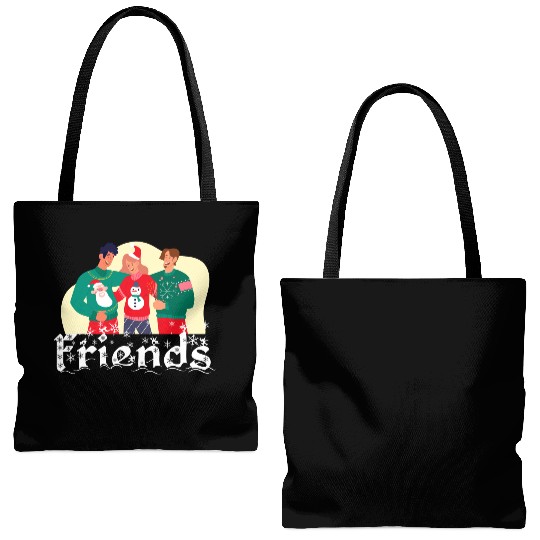 Friends Christmas Tote Bags (AOP)