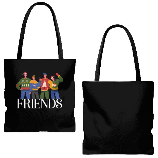 Friends Christmas Tote Bags (AOP)