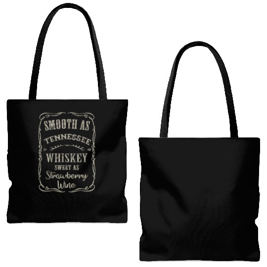 Smooth as Tennessee Whiskey Funny Humour Vacation Tote Bags (AOP)